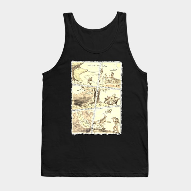 Come Back sepia Tank Top by Andres7B9